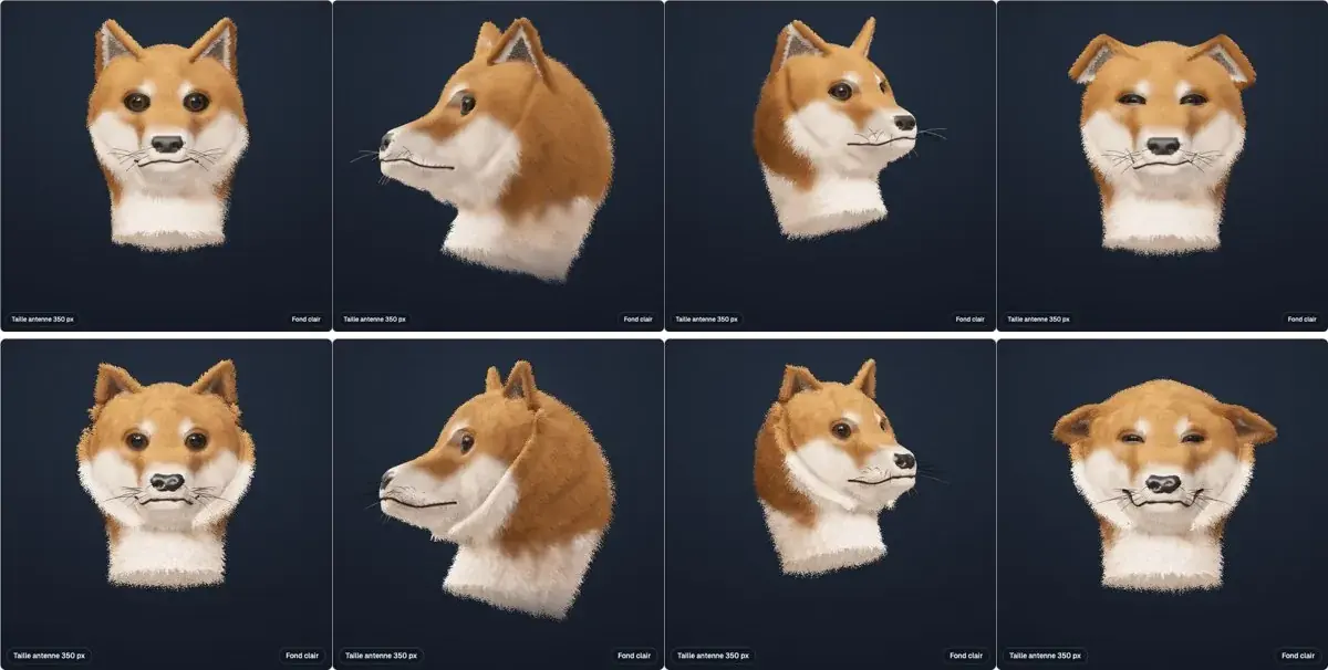 Version 8 en haut, version 9.2 en bas.